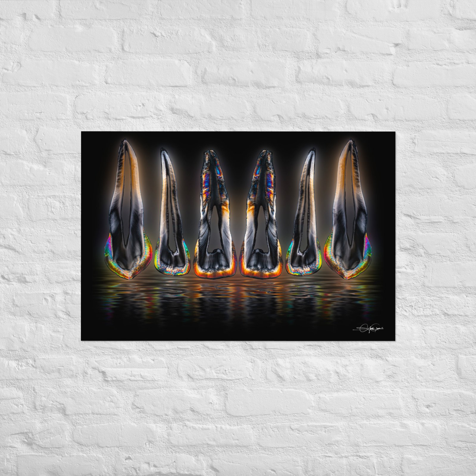 Enamel cross II 60x91cm