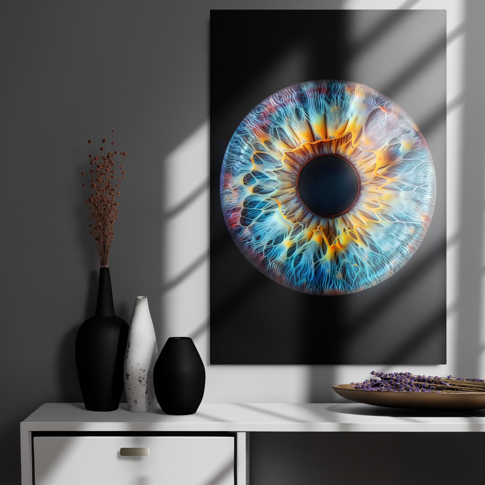 Iris Metal prints